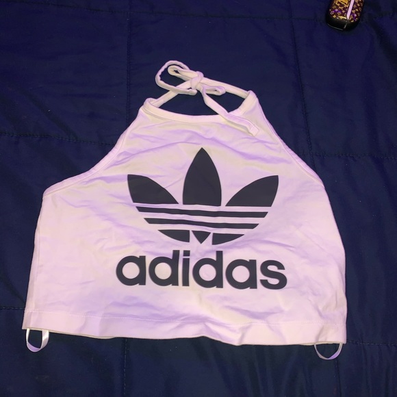 Adidas open back crop top shirt - Picture 2 of 4